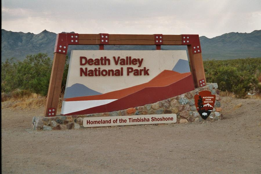 Schild Death Valley Nationalpark