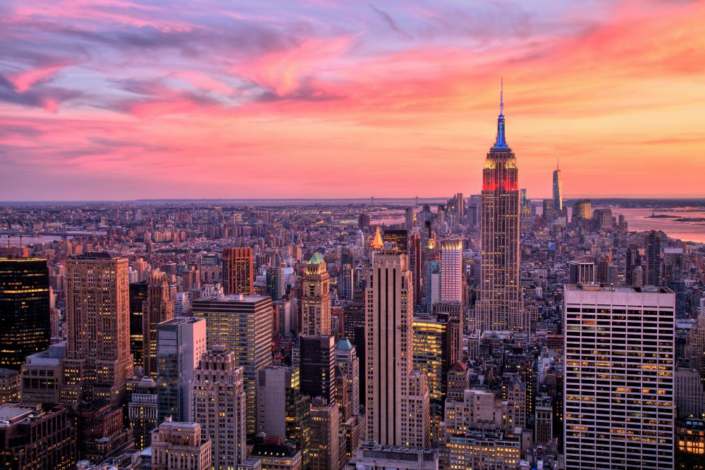 Skyline von New York mit dem Empire State Building