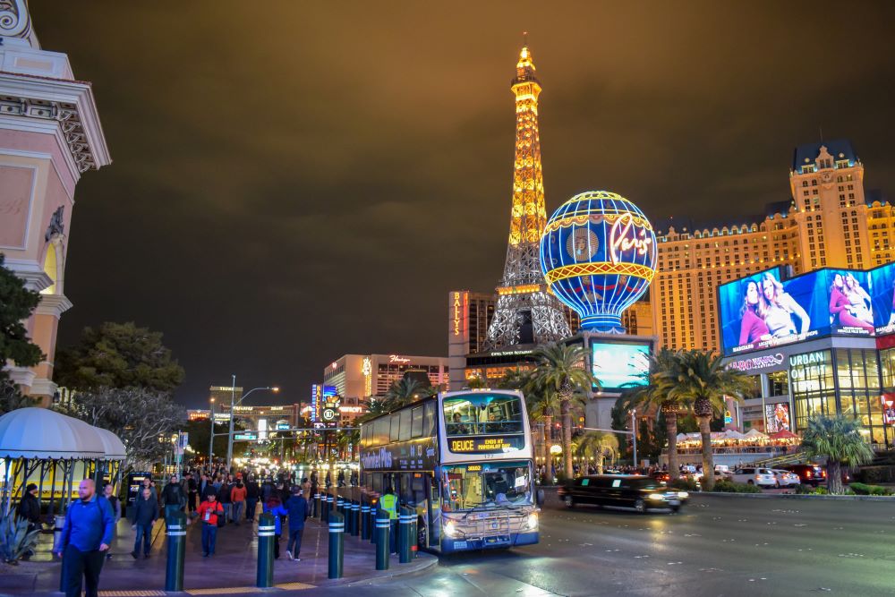 Las Vegas fasziniert mit seinen vielen Lichtern