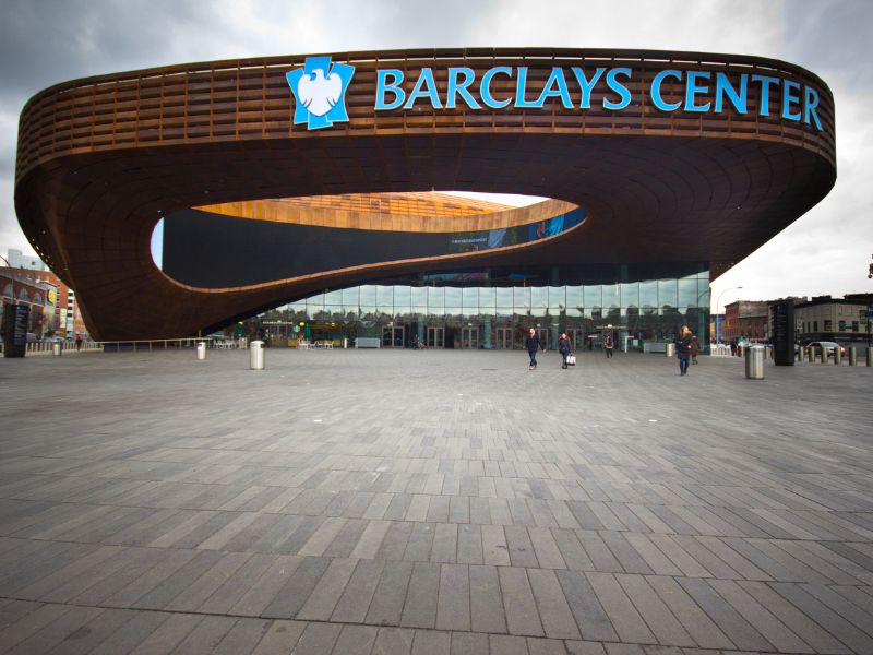 Barclays Center New York Basketball Stadion von außen