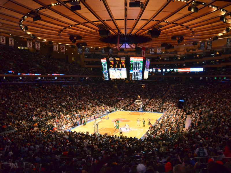 Ein Besuch vom Spiel der New York Knicks ist ein Erlebnis für viele Sportfans