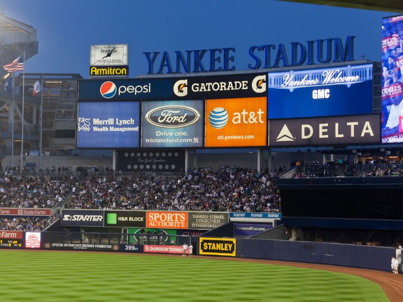 Tickets für Spiele der New York Yankees kann man online kaufen